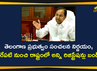 Govt Stops All Types of Registrations, telangana, Telangana Breaking News, Telangana Govt, Telangana Govt Orders to Stop All Types of Registrations, Telangana Govt Stops All Types of Registrations, Telangana News, Telangana Political News, Telangana Stops All Types of Registrations