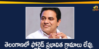 #MissionBhagirath, Centre declares Telangana as Fluoride free state, Fluoride Affected Villages in Telangana, Fluoride free state, KTR, Minister KTR, Minister KTR On Fluoride Affected Villages, mission bhagiratha in telangana, No Fluoride Affected Villages in Telangana, telangana, Telangana Fluoride free state