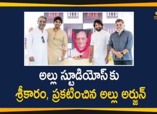 Allu Arjun inaugurates Allu Studios in Hyderabad, Allu Family Inaugurates Allu Studios, Allu Ramalingaiah Birth Anniversary, Allu Ramalingaiah’s 99th birth anniversary, On Allu Ramalingaiah 99th birth anniversary