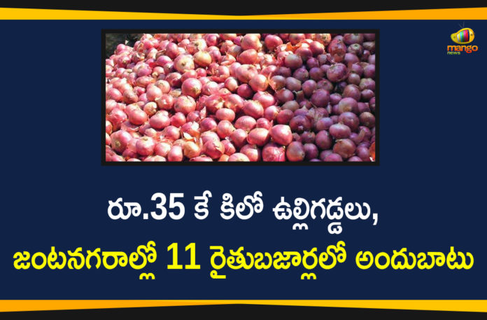 Agriculture Minister Niranjan Reddy Says Onions Will Sell on Subsidy in Rythu Bazaars