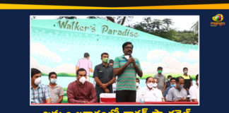 Khammam Lakaram, Puvvada Ajay Kumar, Puvvada Ajay Kumar Inaugurated Walker Paradise, Puvvada Ajay Kumar Inaugurated Walker Paradise at Khammam Lakaram, Transport Minister, Transport Minister Puvvada Ajay Kumar, Walker Paradise at Khammam, Walker Paradise at Khammam Lakaram