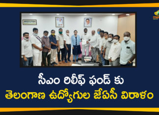CM Relief Fund, Heavy Rains in Hyd, Heavy Rains In Hyderabad, Hyderabad Rains, Hyderabad Rains news, JAC Donated their One Day Salary of Rs 33 Cr to CM Relief fund, JAC Donated their One Day Salary to CM Relief fund, Rains In Hyderabad, telangana, Telangana CM Relief Fund, Telangana Employees JAC, Telangana Employees JAC Donated their One Day Salary, Telangana rains, telangana rains news, telangana rains updates