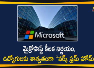 Software Giant Microsoft To let Employees Work From Home Permanently
