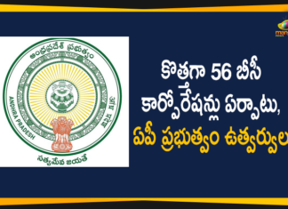 56 Backward Classes corporation boards, 56 BC corporations to be set up in Andhra Pradesh, Andhra Pradesh Govt, AP Government, AP Govt Established 56 New BC Corporations, AP New BC Corporations, APMBC CORPORATION BACKWARD CLASSES WELFARE, Establishment of 56 New BC Corporations, Establishment of 56 New BC Corporations In AP