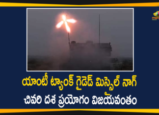 India Anti Tank Missile Nag, India test-fires anti-tank missile Nag, India’s Anti Tank Missile Nag Passes Final Test, India’s anti-tank missile Nag ready for induction, India’s anti-tank missile Nag test-fired in Pokhran, Missile Nag, Missile Nag Passes Final Test, national news, national news today, Pokhran