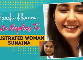 Heroine Raashi Khanna LIVE Interaction With Frustrated Woman Sunaina