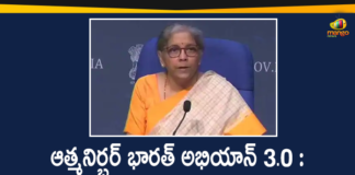 Finance Minister Nirmala Sitharaman Announces Aatmanirbhar Bharat Abhiyan Package 3.0