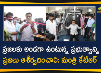 Development Programs In Hyderabad, KTR, KTR And Talasani Srinivas Yadav, KTR Inaugurated Various Development Programs, Mango News, Minister Talasani, Sanath Nagar Sports Complex, Sanathnagar, Sports Complex In Sanathnagar, talasani srinivas yadav, Talasani Srinivas Yadav Inaugurate Sports Complex