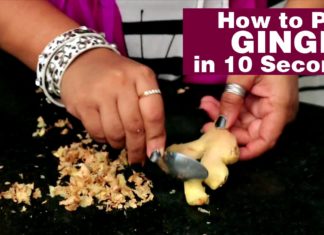 How to Peel Ginger easily within 10 Seconds without Knife,Mango News,Mango News Telugu,LifeStyle,How to,how to peel ginger,how to peel ginger in 10 seconds,quick ginger trick,kitchen tips,cooking tips,best kitchen tips,wow lifestyle,how to peel ginger easily,how to peel ginger with a spoon,culinary,gourmet,kitchen hacks,how to mince ginger,how to chop,fresh ginger,sanjeev kapoor,masterchef,indian recipes,life hacks