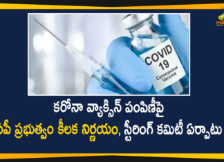 AP Govt has set up Steering Committee of 18 Members to Chalk out Distribution of Covid Vaccine