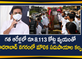 Minister KTR Inaugurated Link Roads and Laid Foundation to Under Pass Bridge