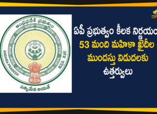 AP Government, AP Government Issued Orders to Release 53 Women Prisoners, AP Government To Release 53 Women Prisoners, AP Govt Decided To Release Women Prisoners, ap women prisoners release, ap women prisoners release news, Mango News Telugu, Orders to Release 53 Women Prisoners, Release Of Women Prisoners, Women Prisoners, women prisoners release in ap
