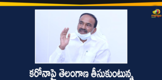 Eatala Rajender, Minister Eatala Rajender, Minister Eatala Rajender Meeting, Minister Eatala Rajender Video Conference, Telangana Health Minister Eatala Rajender, Union Health Minister, Union Health Minister DR Harsh Vardhan, Union Health Minister Video Conference