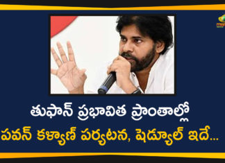 Pawan Kalyan Cyclone Affected Districts Tour Schedule Released