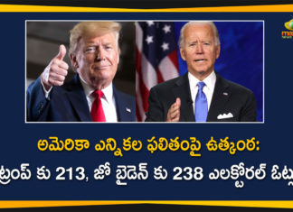 US Election Results 2020 Live Updates: Trump Gets 213, Joe Biden Gets 238 Electoral Votes Till Now
