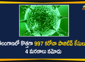 Telangana Records 997 New Covid-19 Cases, and 4 Deaths on Nov 12