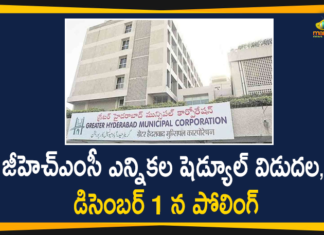 GHMC Elections Schedule Released, Polling on December 1st