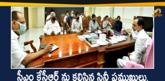 CM KCR assures all support to Tollywood, CM KCR Meeting with Film Personalities, Film Personalities Discuss Industry Related Issues, Govt Will Support Ailing Telugu Film Industry, Industry Related Issues, KCR meeting with film personalities, Mango News Telugu, Telangana CM, Telangana CM KCR, telangana government, Telugu film industry meet CM KCR