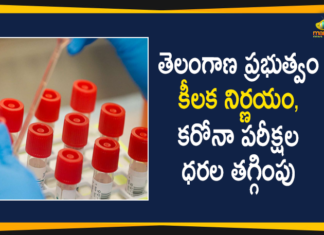 Telangana Government Reduced RT PCR Corona Testing Rates in Private Labs