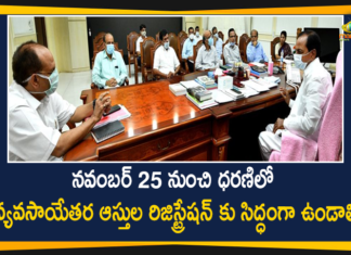 dharani portal, dharani portal news, Dharani Portal to Start From November 25 th, Lands Registration in Dharani Portal, Mango News Telugu, Non-agricultural Lands Registration, Non-agricultural Lands Registration in Dharani Portal, Non-agricultural property registration, Registration of non-farm land from November 25