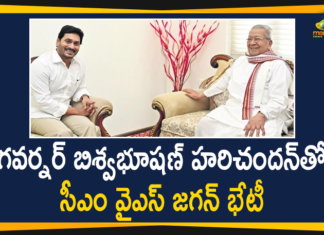 AP CM YS Jagan, AP CM YS Jagan Meets Governor, ap governor biswabhusan harichandan, Ap Political News, Governor Biswabhusan Harichandan, Mango News Telugu, Raj Bhavan, YS Jagan Latest News, YS Jagan Meets AP Governor, YS Jagan Meets Governor Biswabhusan Harichandan, YS Jagan Meets Governor Biswabhusan Harichandan at Raj Bhavan
