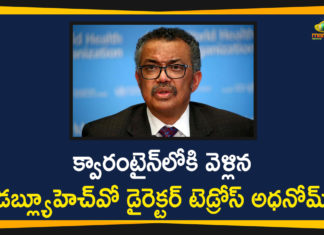 Coronavirus, Coronavirus In Inida, coronavirus news, edros Adhanom Under Self Quarantine, edros Adhanom Under Self Quarantine After Contact Tests COVID-19 Positive, WHO Chief, WHO Chief Coronavirus, WHO Chief Tedros Adhanom Under Self Quarantine, WHO Chief Tedros Under Self-Quarantine For COVID-19, WHO chief under self-quarantine