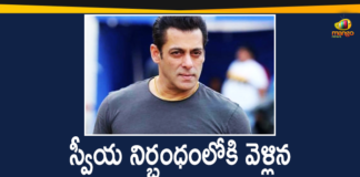 Bollywood Super Star Salman Khan, Bollywood Super Star Salman Khan in Self-isolation, Mango News Telugu, Salman Khan, salman khan corona positive news, Salman Khan Coronavirus, salman khan covid test, Salman Khan family under isolation, Salman Khan goes into isolation, Salman Khan in self-isolation, Super Star Salman Khan