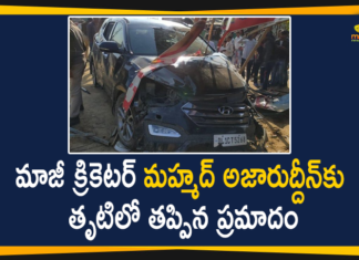 Former Cricketer Azharuddin Escapes Unhurt in Car Accident,Mohammad Ayazuddin,Mohammad Azharuddin Accident,Azharuddin,Mohammad Azharuddin Car Accident,Mohammad Azharuddin Wife,Mohammad Azharuddin News,Mohammad Azharuddin Son,Azharuddin Latest News,Azharuddin News Today,Azharuddin Accident News,Mohammad Azharuddin Car Damaged In An Accident,Former Cricketer And Family Escapes Unhurt,Mango News,Mango News Telugu,Former India Captain Mohammad Azharuddin Escapes Unhurt,Former India Captain Mohammad Azharuddin,Azharuddin Car Accident In Rajasthan,Ex-cricketer Mohammed Azharuddin Escapes Unhurt,Azharuddin Car Accident,Azharuddin Accident In Rajasthan