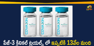 Covaxin Phase-3 Trials Cross Half-way Mark of 13000 Volunteers - Bharat Biotech,Bharat Biotech Covid 19 Vaccine Phase 3 Trials Cross Half Way,Mark Of 13000 Volunteers,Bharat Biotech,Covid-19 Vaccine Phase-3 Trials Cross Half-way Mark Of 13000 Volunteers,Bharat Biotech Enrolment In Covaxin Phase 3 Trial,Bharat Biotech Crosses Halfway Mark Of 13000,Covaxin Crosses Half-way Mark In Phase-3 Trials, Bharat Biotech Latest News,Mango News,Mango News Telugu,13000 Volunteers,Bharat Biotech Covid vaccine,Covaxin clinical trial,Covaxin,Covaxin Phase-3,Coronavirus Vaccine,Covid Vaccine,Coronavirus Vaccine,Bharat Biotech Crosses Half-Way Mark
