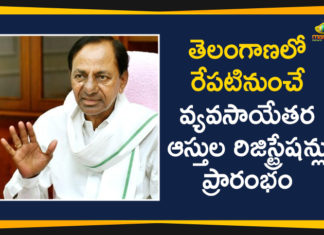 Non-Agricultural Properties Registations In Telangana will Start From Tomorrow,Non-Agricultural,Telangana,Non Agricultural,Non-Agricultural Properties Registations In Telangana,Non-Agricultural Properties Registations Start From Tomorrow,Mango News,Mango News Telugu,Public Demands to Start Non-Agricultural Land Registration Process,CM KCR,Telangana,Telangana High Court,Public Demand,Telangana Latest News,Telangana New Registration,Dharani Portal Telangana,Non Agricultural Land Registration,Telangana New Revenue Act,Land Registrations In Telangana,Online Property Registration,Dharani Land Registration,Land Registration In Telangana,Real Estate,Telangana Real Estate,Cm KCR,KCR Latest News