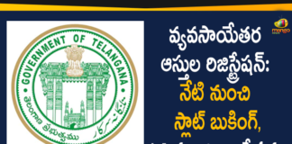 Non-Agricultural Properties: Slot Booking From Dec 11th and Registrations From Dec 14th,Non-agricultural Properties,Registration Of Non-Agricultural Properties To Commence From Foday,Registration Of Non-Agricultural Properties From Dec 11th,Non-Agricultural Properties Registrations From Dec 14th,Mango News,Mango News Telugu,Chief Secretary Somesh Kumar,High Court,Telangana,Telangana High Court,Non-Agricultural,Non Agricultural,Non-Agricultural Properties Registations In Telangana,Telangana Latest News,Telangana New Registration,Dharani Portal Telangana,Non Agricultural Land Registration,Land Registrations In Telangana,Online Property Registration,Dharani Land Registration,Land Registration In Telangana