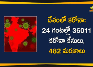 Covid-19 in India , 36011 Positive Cases, 482 Deaths Reported in Last 24 Hours,Coronavirus Cases In India, Coronavirus In India, coronavirus india live updates, Coronavirus Live Updates, Coronavirus Positive Cases List, COVID 19 Deaths, COVID-19, COVID-19 Cases in India, COVID-19 Daily Bulletin, Covid-19 In India, Covid-19 Latest Updates, COVID-19 New Live Updates, Covid-19 Positive Cases, India Coronavirus, India COVID 19, India Covid-19 Deaths Report, India Covid-19 Latest Reports, India COVID-19 Reports,India Covid-19 Updates,India New COVID 19 Cases,Mango News,Mango News Telugu,India Covid-19 36011 Positive Cases