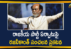 Super Star Rajinikanth Announced that He Will Not Start a Political Party Now,Actor Turned Politician Rajinikanth Will Not Start A Political Party,Rajinikanth Says Won't Join Politics,Rajinikanth Announces He Will Not Start A Political Party,Superstar Rajinikanth Says Won't Join Politics,Mango News,Mango News Telugu,Super Star Rajinikanth,Actor Rajinikanth,Hero Rajinikanth,Super Star Rajinikanth New Announcement,Rajinikanth,Rajinikanth Latest News,Rajinikanth Political Party,Rajinikanth Political Party News,Rajinikanth Will Not Start a Political Party Now,Rajinikanth Not Going To Launch Political Party,Actor Rajinikanth Won't Start Political Party Now