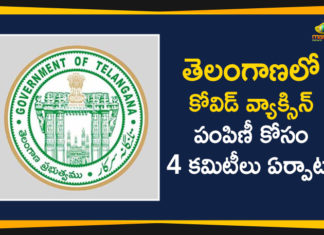 Telangana Govt Forms 4 Committees For COVID-19 Vaccine Distribution,Telangana Govt,Telangana Govt Forms 4 Committees,COVID-19 Vaccine,COVID-19,COVID-19 Vaccine Distribution,Telangana Govt Forms 4 Committees For COVID-19 Vaccine,Telangana Govt Forms 4 Committees For Coronavirus Vaccine Distribution,Telangana Govt Forms Committees For COVID-19 Vaccine Distribution,Coronavirus,Telangana Forms Four Committees For COVID-19 Vaccination,Telangana Government,Telangana News,Telangana Latest News,Mango News,Mango News Telugu,Coronavirus News Highlights,Telangana Forms Committees From State To Mandal Level,TS Govt Forms 4 Committees For COVID-19 Vaccination