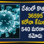 India COVID-19 Updates : 36595 Positive Cases and 540 Deaths Reported in Last 24 Hours,India Covid-19 Updates,India COVID-19 36595 Positive Cases,India COVID-19 Reports,India New COVID-19 Cases,Coronavirus,Coronavirus Cases In India,Coronavirus In India,Coronavirus India Live Updates,Coronavirus Live Updates,Coronavirus Positive Cases List,COVID 19 Deaths,COVID-19,COVID-19 Cases In India,COVID-19 Daily Bulletin,COVID-19 In India,COVID-19 Latest Updates,COVID-19 New Live Updates,COVID-19 Positive Cases,India Coronavirus,India COVID-19,India COVID-19 Deaths Report,India COVID-19 Latest Reports,India COVID-19 Updates,Mango News,Mango News Telugu