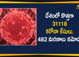 Covid-19 in India : 31118 Positive Cases, 482 Deaths Reported in Last 24 Hours