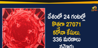 India Covid-19 Updates : 27071 Positive Cases and 336 Deaths Reported in Last 24 Hours,Coronavirus Cases In India, Coronavirus In India,Coronavirus India Live Updates, Coronavirus Live Updates, Coronavirus Positive Cases List, COVID 19 Deaths, COVID-19, COVID-19 Cases in India,COVID-19 Daily Bulletin,Covid-19 In India,Covid-19 Latest Updates, COVID-19 New Live Updates,Covid-19 Positive Cases,India Coronavirus,India COVID 19,India Covid-19 Deaths Report, India Covid-19 Latest Reports,India COVID-19 Reports,India Covid-19 Updates,India New COVID 19 Cases,Mango News,Mango News Telugu,India Covid-19 27071 Positive Cases