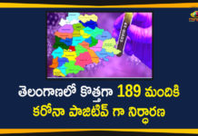 తెలంగాణలో కొత్తగా 189 మందికి కరోనా పాజిటివ్ గా నిర్ధారణ Coronavirus, Coronavirus Breaking News, Coronavirus Latest News, COVID-19, telangana, Telangana Coronavirus, Telangana Coronavirus Cases, Telangana Coronavirus Deaths, Telangana Coronavirus New Cases, Telangana Coronavirus News, Telangana New Positive Cases, Total COVID 19 Cases