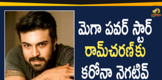Actor Ram Charan, Actor Ram Charan Latest news, COVID-19, Mango News Telugu, Mega Power Star Ram Charan, Ram Charan, Ram Charan Coronavirus, Ram Charan Coronavirus News, Ram Charan Tested Negative, Ram Charan Tested Negative for Covid-19, Tollywood Hero Ram Charan Tests Positive For COVID-19