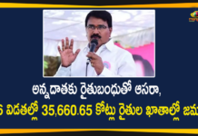 Agriculture Minister Singireddy Niranjan Reddy, Funds for Rythu Bandhu Scheme, Mango News Telugu, Minister Singireddy Niranjan Reddy, Rythu Bandhu, Rythu Bandhu Distribution, Rythu Bandhu Funds Allocation, Rythu Bandhu Latest Update, Rythu Bandhu Money, Rythu Bandhu Money Distribution, Rythu Bandhu Scheme, Rythu Bandhu Scheme and Funds Allocation, Rythu Bandhu Scheme Latest News, Telangana Minister Singireddy Niranjan Reddy, Telangana Rythu Bandhu Status