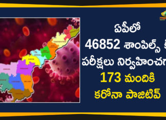 ఏపీలో కరోనా: కొత్తగా 173 పాజిటివ్ కేసులు నమోదు Andhra Pradesh, Andhra Pradesh COVID-19 Daily Bulletin, Andhra Pradesh Department of Health, ap coronavirus cases today, ap coronavirus cases total, ap coronavirus updates district wise, AP COVID 19 Cases, AP Total Positive Cases, COVID-19, COVID-19 Daily Bulletin, Total Corona Cases In AP,mango news