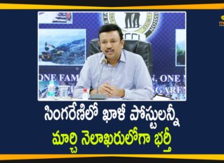 నిరుద్యోగులకు శుభవార్త, సింగరేణిలో మార్చిలోగా 651 పోస్టుల భర్తీ CMD Sridhar, Mango News Telugu, sccl cmd sridhar, SCCL to fill 651 posts by March, Singareni, Singareni Collieries Company Limited, Singareni Job Vacancies, Singareni Job Vacancies News, Singareni to recruit, Singareni to Recruit 651 Vacancies, Singareni to Recruit 651 Vacancies by the End of March, Singareni to recruit directly about 651 vacancies, Singareni Vacancies