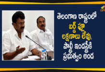 Bird Flu, Bird Flu Cases, bird flu in Bengaluru, Bird Flu in Telangana, Bird Flu Outbreak, Centre confirms bird flu, Centre confirms bird flu outbreak, Eatala Rajender, Eatala Rajender held Meeting on Bird Flu with Officials, Mango News, Minister Talasani Srinivas Yadav, Ministers Talasani Srinivas, Outbreak Of Bird Flu, talasani srinivas yadav, Talasani Srinivas Yadav Says There are no Signs of Bird Flu