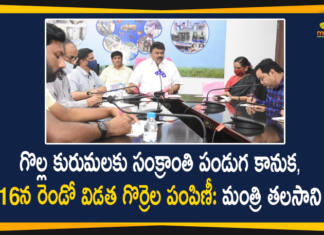 జనవరి 16 న రెండో విడత గొర్రెల పంపిణీ ప్రారంభం: మంత్రి తలసాని శ్రీనివాస్ 2nd Phase Sheep Distribution, 2nd Phase Sheep Distribution Program, Mango News Telugu, Minister Talasani Srinivas Yadav, Sheep Distribution, Sheep Distribution scheme, talasani srinivas yadav, Telangana Sheep Distribution, Telangana Sheep Distribution scheme, Telangana Sheep Distribution scheme News, Telangana Sheep Distribution scheme Updates, Telangana Sheep Distribution Status