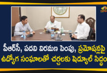 3 Member Committee Headed by CS Somesh Kumar, 3 Member Committee to Discuss with Govt Employees Unions on PRC, CS Somesh Kumar, CS Somesh Kumar Meets to Discuss on PRC Committee Report, Implement PRC, Implement PRC for govt staff, KCR To Govt Employees Unions On PRC, Mango News, PRC Committee, PRC Committee Report, PRC report, Somesh Kumar, Telangana CS, Telangana CS Somesh Kumar