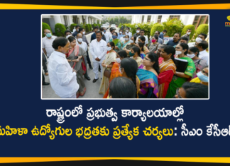 ప్రభుత్వ కార్యాలయాల్లో మహిళా ఉద్యోగుల భద్రతకు ప్రత్యేక చర్యలు: సీఎం కేసీఆర్ CM KCR, CM KCR directs officials to ensure safety for women staff, K Chandrasekhar Rao, KCR ensure safety for women staff, KCR Orders over Safety and Wellbeing of Women Employees, KCR Orders over Safety and Wellbeing of Women Employees in all Govt Offices, Mango News, Safety and Wellbeing of Women Employees, Telangana CM KCR, Telangana ensure safety for women staff, Telangana News