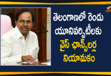 New vice chancellors, Telangana Govt, Telangana New vice chancellors, Telangana News, Telangana Political News, Telangana Vice Chancellors, Vice Chancellors, Vice Chancellors for Two Universities