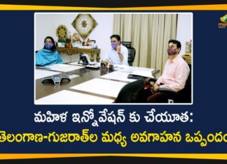 I-Hub Gujarat, I-Hub Gujarat and WE Hub Telangana Collaborated, I-Hub Gujarat and WE Hub Telangana Collaborated For Women-led Startups, Mango News, telangana, Telangana incubator WE Hub partners, WE Hub inks MoU with i-Hub to support, WE Hub partners with i-Hub of Gujarat, WE Hub Telangana, Women entrepreneurship in Gujarat, Women-led Startups