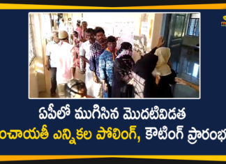 AP First Phase Panchayat Elections: Polling Completed Peacefully, Counting Started