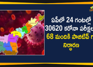 AP Corona Update : 68 New Positive Cases, 106 Recovered Cases Reported Today,Mango News,Mango News Telugu, Andhra Pradesh, Andhra Pradesh COVID-19 Daily Bulletin, Andhra Pradesh Department of Health, AP Corona Update, ap coronavirus cases today, ap coronavirus cases total, ap coronavirus updates district wise, AP COVID 19 Cases, AP Total Positive Cases, COVID-19, COVID-19 Daily Bulletin, Mango News, Total Corona Cases In AP
